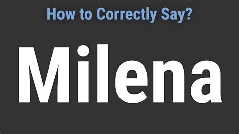 milena pronunciation|how to pronounce marnier.